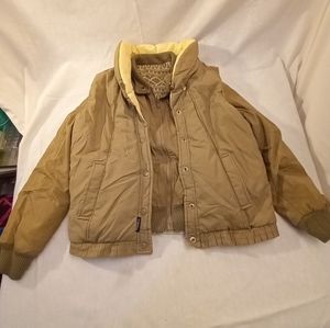 Izzi Tan Windbreaker With Vest Fully Reversible